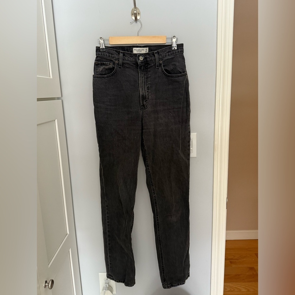 Abercrombie & Fitch Charcoal High Rise Jeans - Picture 1 of 3